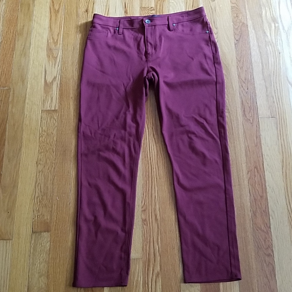 Calvin Klein burgundy pants